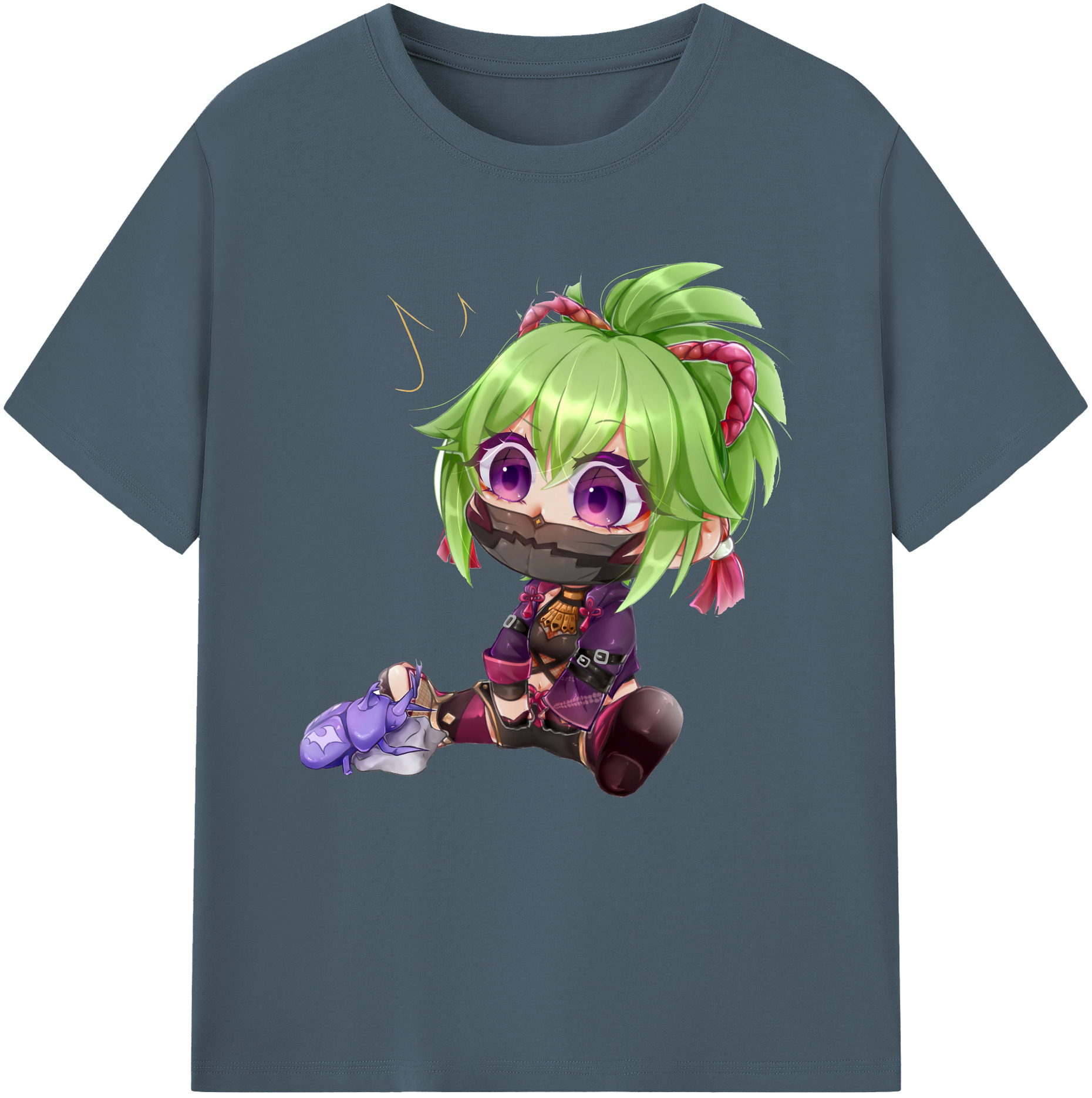 げんし神  久岐忍 くき しのぶ genshin Kuki Shinobu 綿100％半袖Tシャツ（フロントプリント）